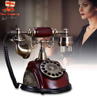 Vintage Antique Old Fashioned Rotary Dial Phone Handset Desk Telephone Ceramic