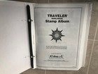 H e  Harris Traveler Stamp Album With 600  Stamps