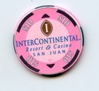 10 00 Chip From The Inter-continental Casino Isla Verde Puerto Rico