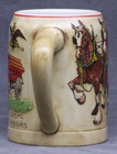 Vintage 1980 Budweiser Champion Clydesdales Holiday Ceramarte Mug Beer Stein