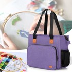 Embroidery Project Carrying Case  Embroidery Kits Storage Bag  bag Only   Purple