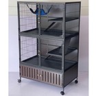 5-tier Ferret Nation Cage 60  Extra-large Small-animal Habitat wheels tray ramps