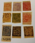 India 1874 - 9 Znaczk  w Anna - Ka  dy Inny - Na Cienkim Papierze