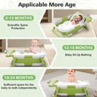 Collapsible Baby Bathtub For Newborn  Foldable Baby Bath Tub With Thermometer   