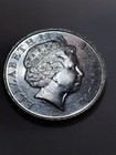 2000 Error 25   Bermuda Coin  Obv  rev  Off Alignment  Rim  Nice Coin 