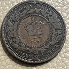 1864 New Brunswick Canada Large Penny One Cent Coin