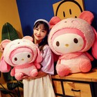 Huge Kuromi My Melody Pink Plush Pillow Stuffed Doll Bed Sofa Cushion Girls Gift