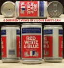 Pabst Red White   Blue Beer Rwb Steel Air Filled Can Milwaukee Wisconsin 727 1 