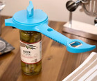 Kuhn Rikon 5-in-1 Multi Purpose Jar   Bottle Opener Red New Qvc K51429