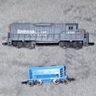 N Scale Model Train Lot 10 Cars Southern  Santa Fe  Lehigh Valley