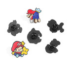 6pcs Super Mario Bros Enamel Pins Set Cartoon Game Lapel Badge Accessories - New