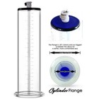 Acrylic Cylinder For Penis Pump Untapered 9 12 In W  Female Valve 3mm Thickness