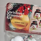 Vintage Walco Snowman Head  3439 Christmas Ornament Bead   Sequin Craft Kit Nip