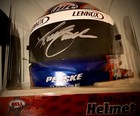 Signed Kurt Busch Miller Lite Genuine Bell Br3580 Racing Helmet Penske Dodge