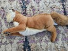 Hansa Lying Red Fox Life Like Realistic Plush Stuffed Animal 2015 24  