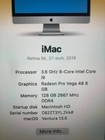 Apple Imac 27 Inch 5k 2019 128gb Ram 1tb Ssd 3 6 Ghz Core I9