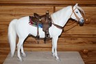 1 6 Scale Brown Leather Western Saddle For Model Horse  Detailed  Hand Made Usa