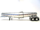Dcp First Gear 1 64 Scale Polar Drop Center Tanker  Silver  Silver Undercarriage
