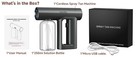 Hoakya Cordless Spray Tan Machine Handheld Rechargeable Gun For Self Tanning