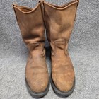 Vintage Red Wing 1105 Supersole Boots 11 5 D Usa Mde Brown Leather Pecos Pull On