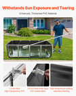 Premium 470 Gallon Canvas Fish Pond With Clear Viewing Panel - Above Ground Koi