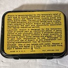 Vintage Anacin Metal Tin Box Container 12 Tablets Green 1 75 X 1 5   