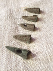 5 Ancient Roman Bronze Arrowhead 1st - 2nd Century Ad  f22 