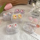 Cute All-in-one Mini Contact Lens Case Box Kit Outdoor Travel Holder Container