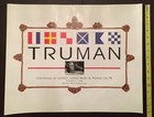Uss Harry S  Truman  cvn 75  Aircraft Carrier Christening Ceremony Poster  1996