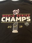 Washington Nationals 2019 World Series Champs T-shirt Fanatics Medium Black Mlb
