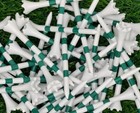 Golf Tees New Truestrike 3 1 4 White Green Stripes Performance Tees
