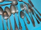 Sterling Flatware 5 7 Oz   s   Extra Silver Plated Pick Though