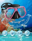 Mask Fins Snorkel Set  Snorkeling Gear For Adults With Large-x-large  Pink 