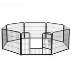 Durable Metal Dog Playpen 8 Panels Safe Indoor Outdoor Pet Fence Foldable Gate