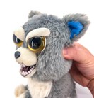 Feisty Pets Gray Husky Plush Happy angry Stuffed Animal 9 Inch Sitting Dog