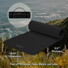 Solana Yoga Mat Thick 1 2in Non-slip Workout Mat With Nylon Strap - 72x24in Exer