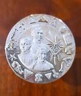 Mexico Masonic Freemasonry In American Continent Silver Medal Grove M-68a Gem