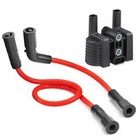 Ignition Coil   Spark Plug Wire W  Cap For Sportster 883 1200 Xl883 Xl1200 07-20