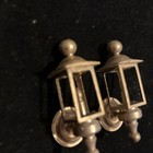 Dollhouse Miniature Coach Lamp Set Clare Bell Brass Non-electric