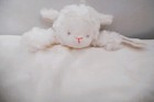 Carters White Lamb Baby Security Blanket Pacifier Holder Lovey Nwot