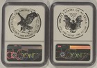 2021 S W  1 Ngc Pf70 Reverse Proof Silver Eagle 2pc Designer Set Type 1 Type 2