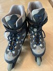 K2 Ascent Women   s Inline Skates Blue Gray Size 7 5 Roller Blades Y2k