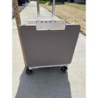 Selorss Folding Shopping Cart Gray Stair Climbing Wheels