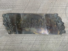 Antique Coffin Casket Plate Plaque  at Rest  Funeral Mortuary