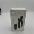 Boya By-w4 Wireless Lavalier Microphones For Cameras Camcorder Dslr Computer
