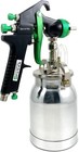 Professional Siphon Feed Spray Paint Gun     1 8mm   2 2mm Tips  1000cc Cup