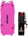 Police Stun Gun Burn Pepper Spray Combo Self Defense 1901 Pink