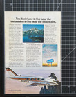 Beechcraft Airplane Duke B60 Mountains Unique Adventure Vintage Print Ad 1975