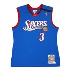 Allen Iverson Signed Philadelphia 76ers 1999 M n Authentic Alt Blue Jersey Jsa