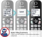 Panasonic Cordless Phone With Answering Machine  Advanced Call Block  Bilingual